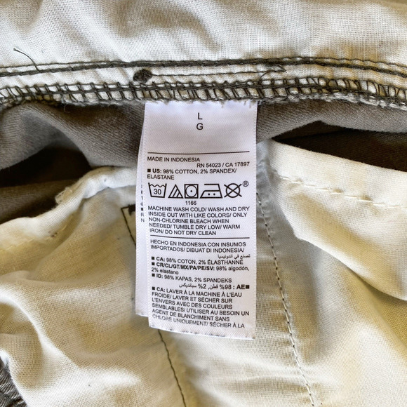 Old Navy Joggers Men’s Large Olive Gray Modern Built-In-Flex Ankle Cotton Blend - Picture 7 of 12